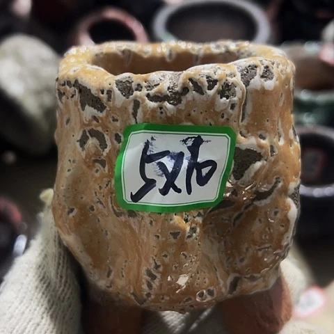 红陶粗陶花盆手工