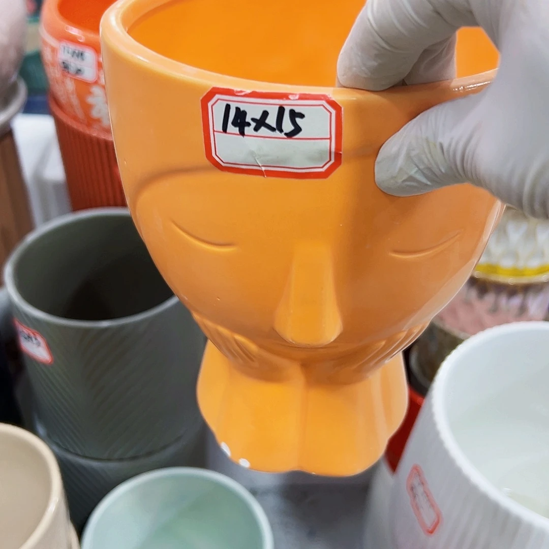 外贸尾单陶瓷花盆凑单10米包邮