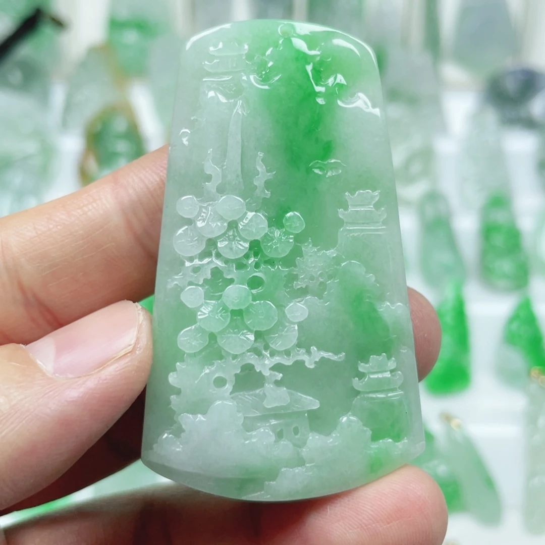 翡翠未镶嵌吊坠(不含链)