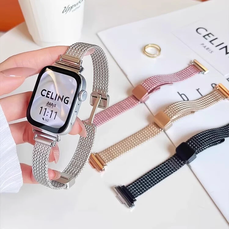 均尚适用荣耀手表watch5表带麦穗女款磁吸表带HONOR5腕带磁吸扣