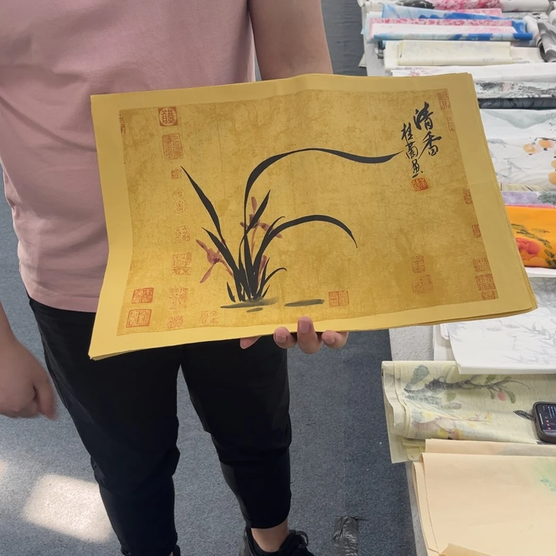 国画绘画作品多次