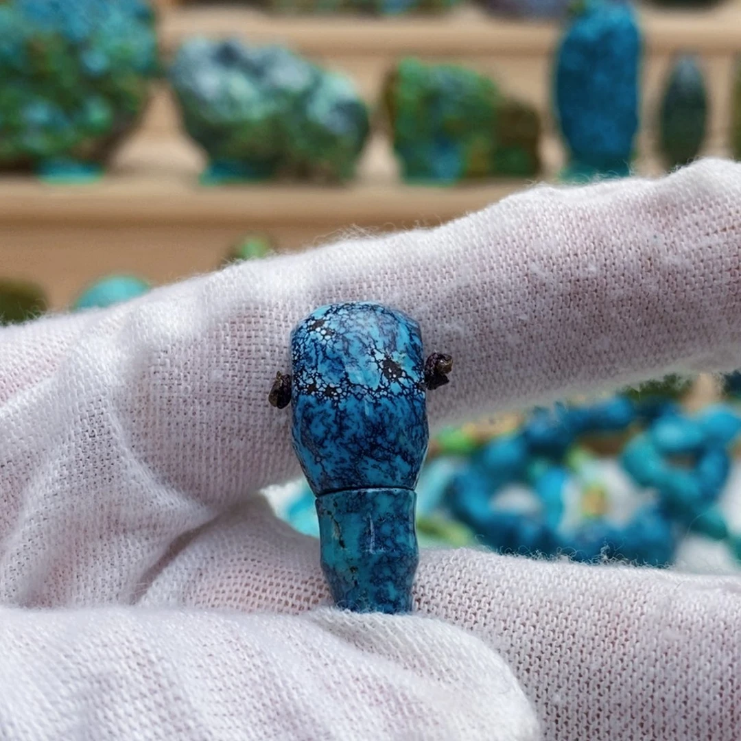 定制绿松石未镶嵌三通