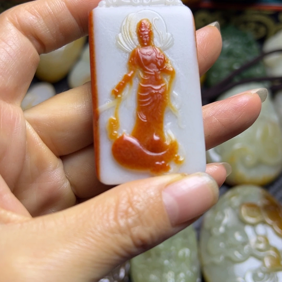 和田玉未镶嵌挂件