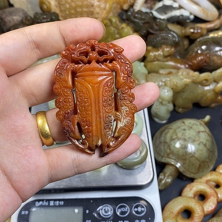 和田玉未镶嵌挂件