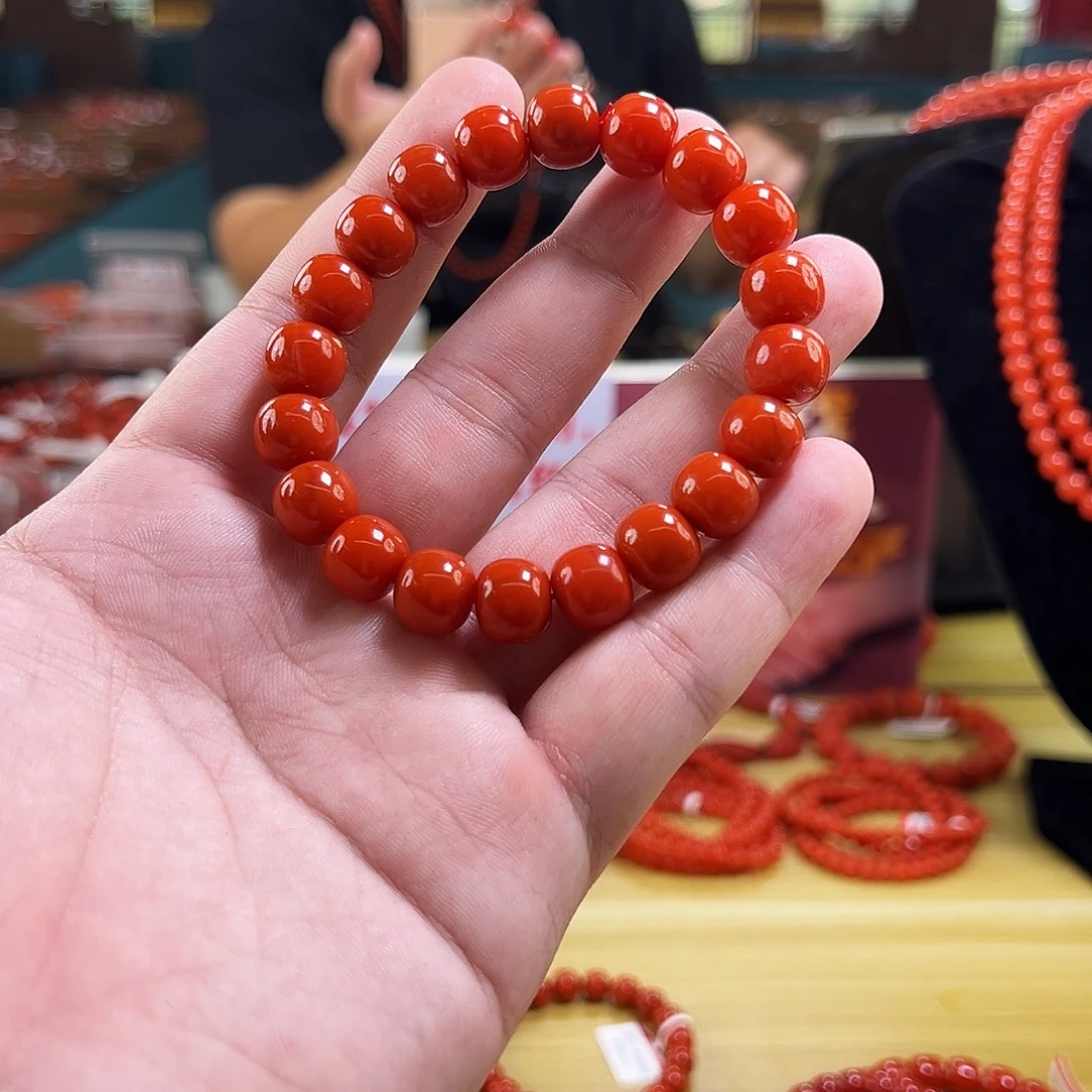 南红玛瑙未镶嵌手链