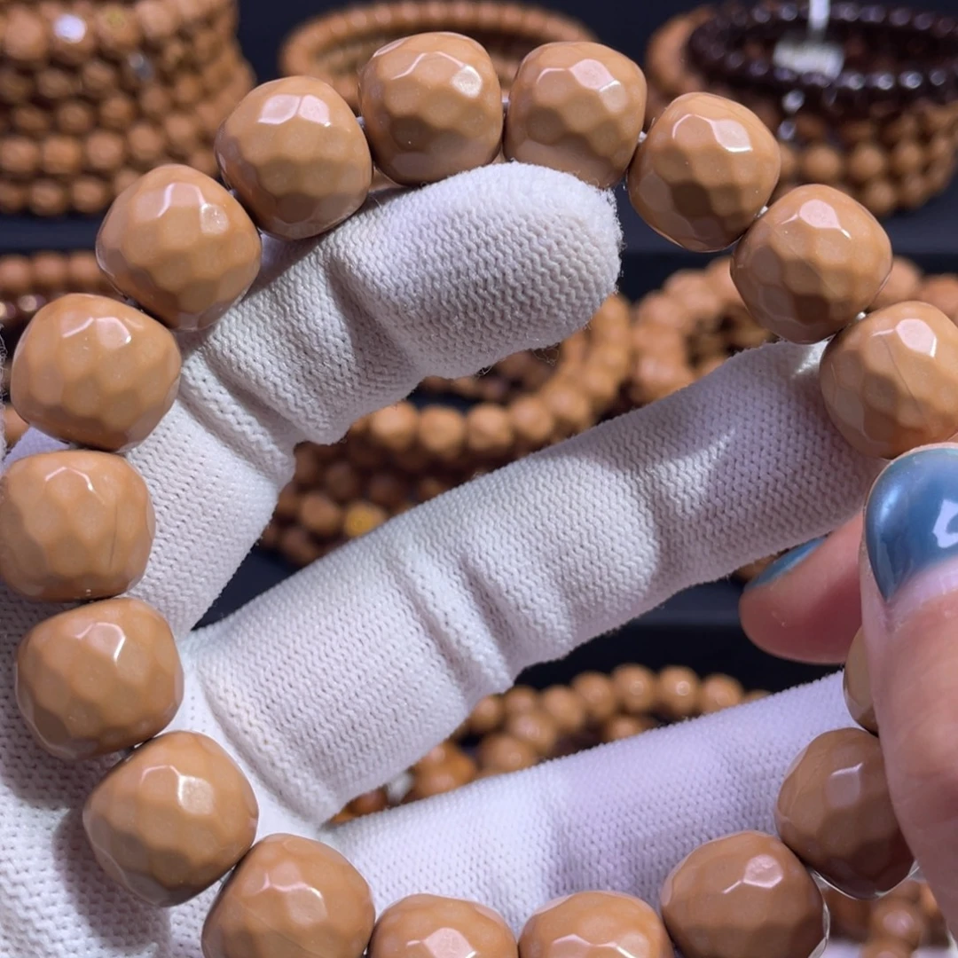 吊坠猴头核桃龙岩砖石面13mm全品