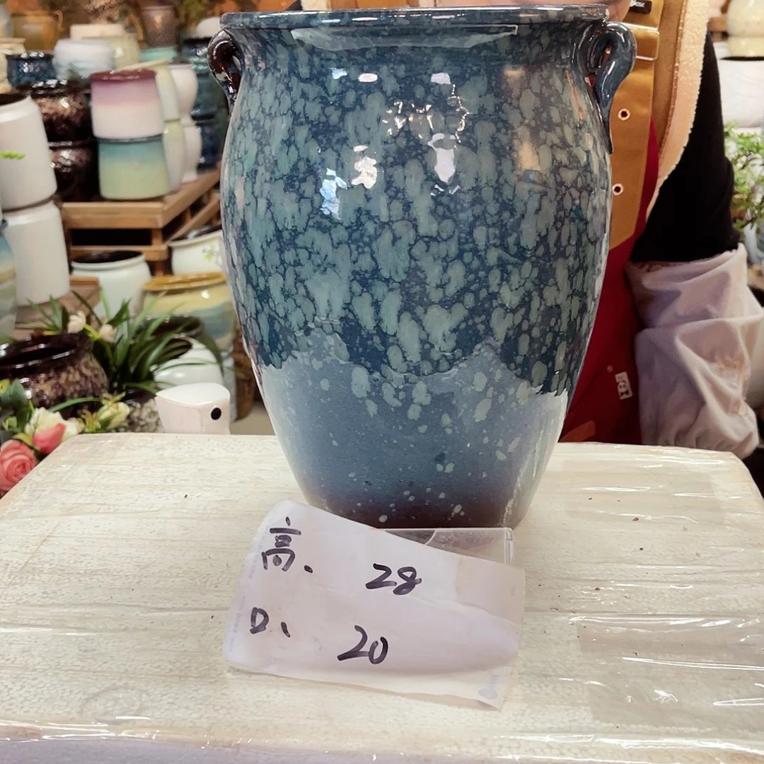 紫砂花盆高度28口径20