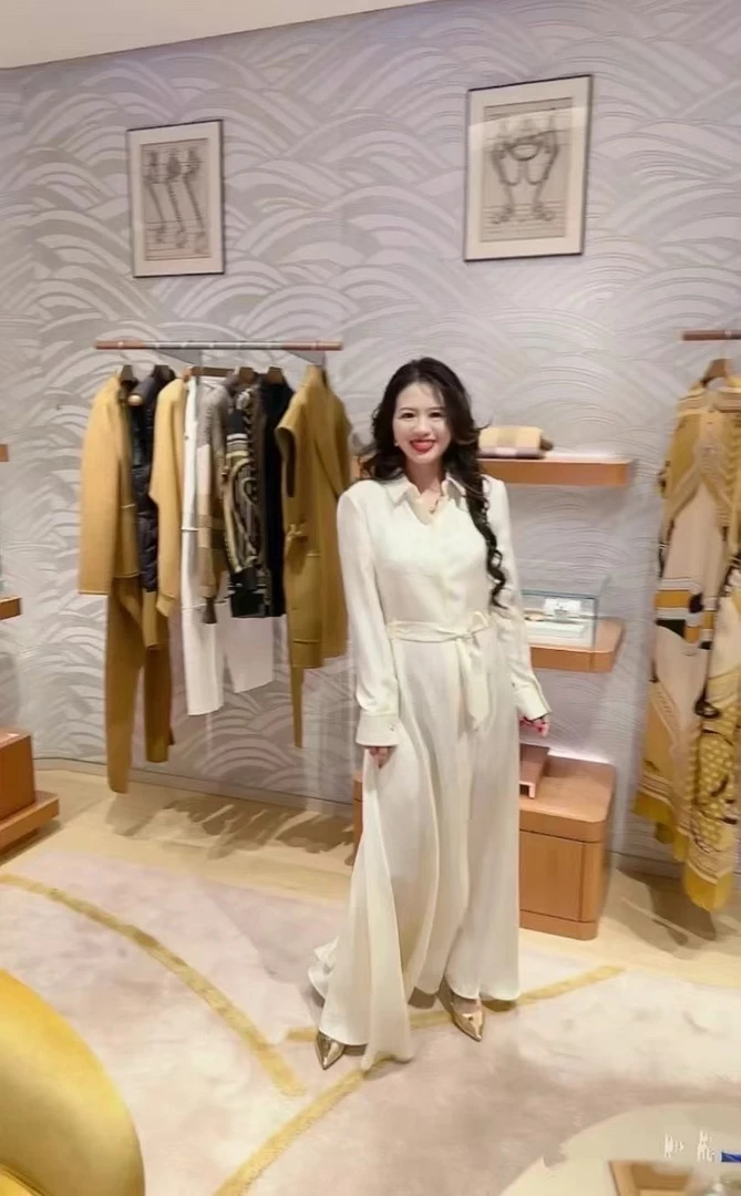 重磅真丝提花连衣裙