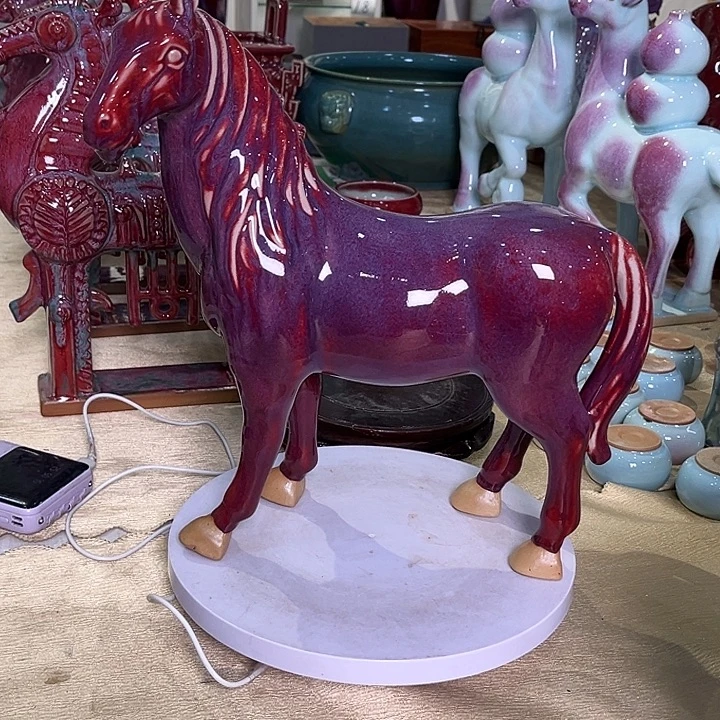 行***稳瓷片钧瓷钧瓷摆件钧瓷摆件