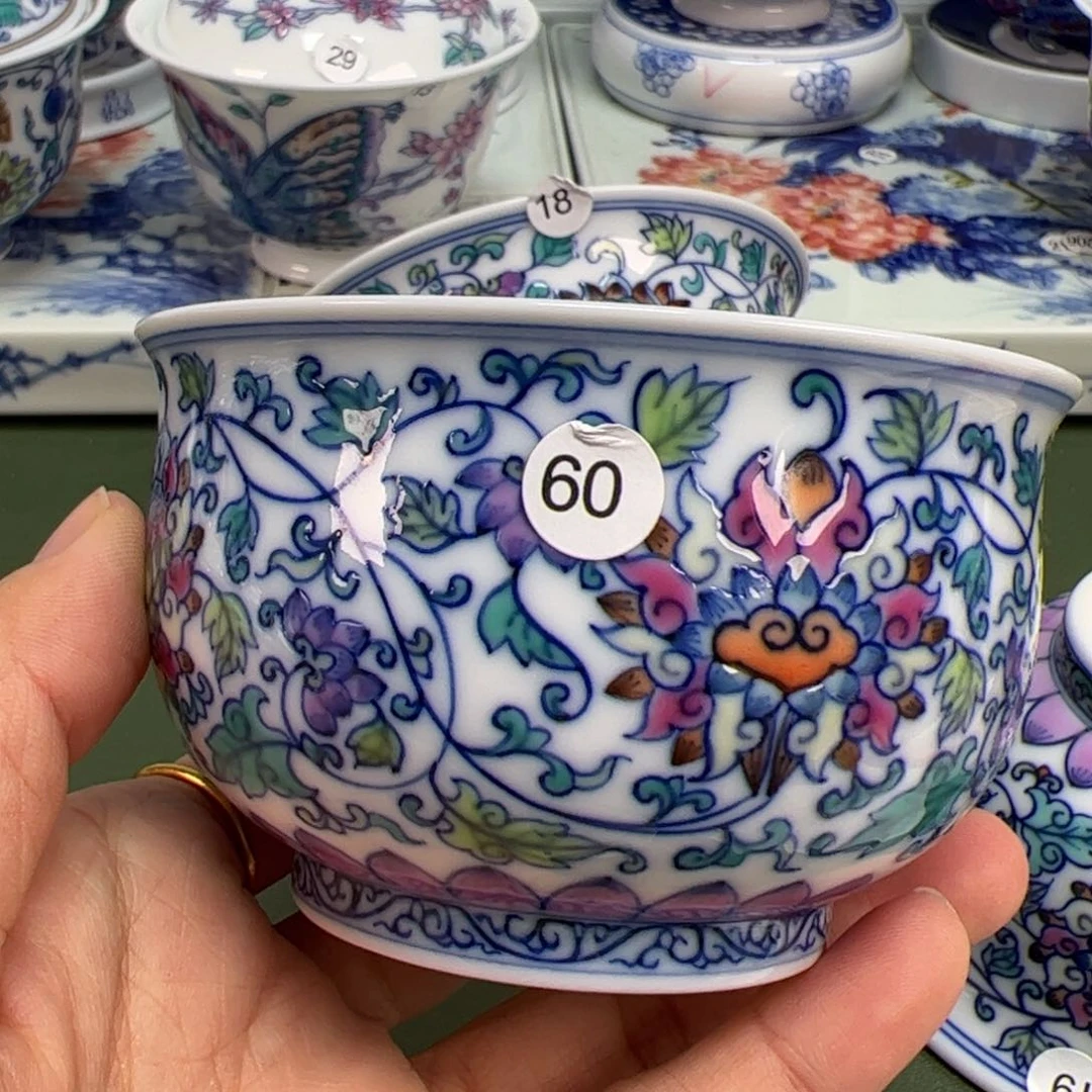 杯景德镇纯手绘茶具60