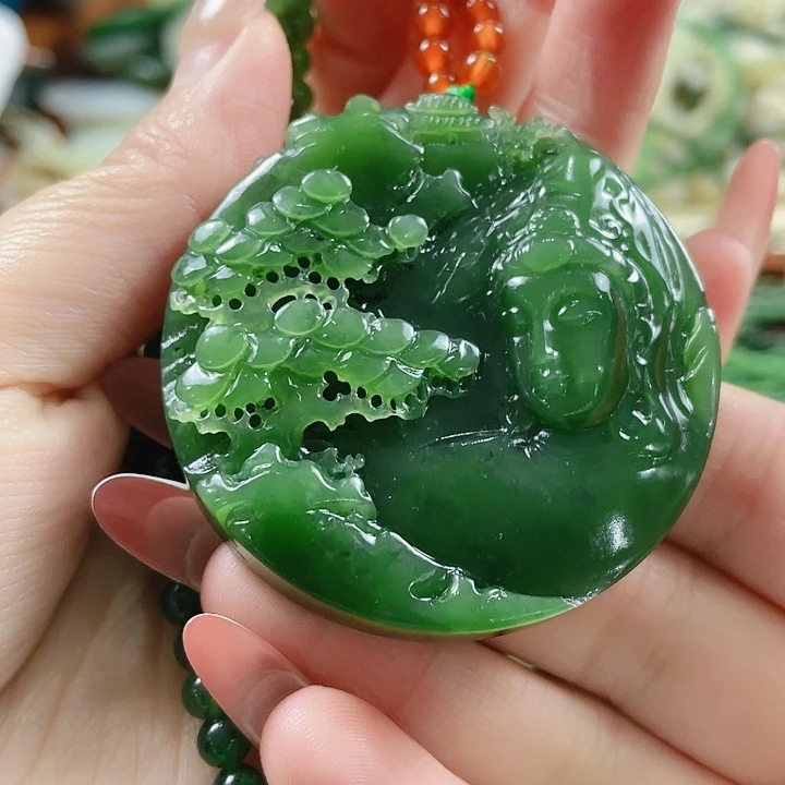 和田玉未镶嵌颈饰