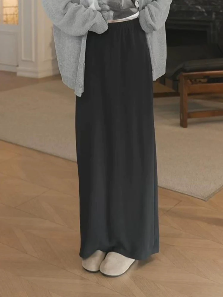 【肉总】松紧显瘦遮跨宽松直筒半身裙2083