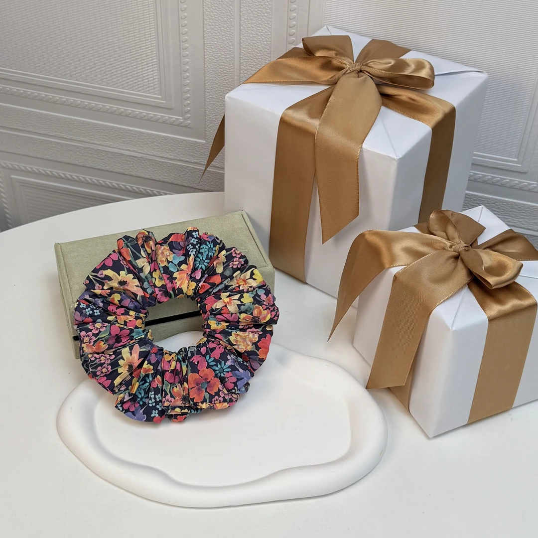 Liberty手工发圈 猪大肠发圈 进口布料