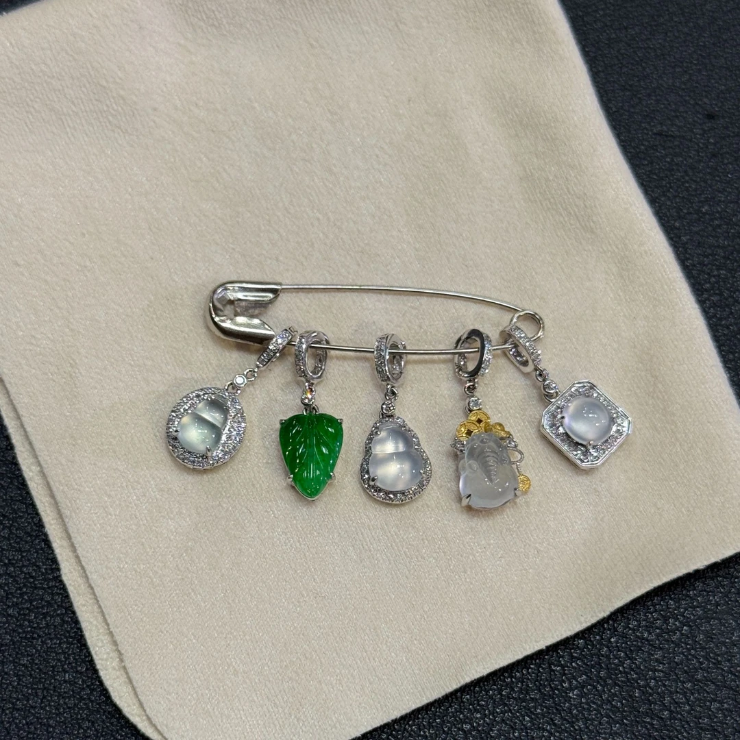 翡翠吊坠1件-18K金-多样性发货只发一件-AB05-BK|CXQ21