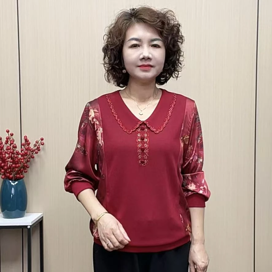 2025秋季遮肚洋气休闲百搭气质减龄长袖女装时尚显瘦宽松妈妈装