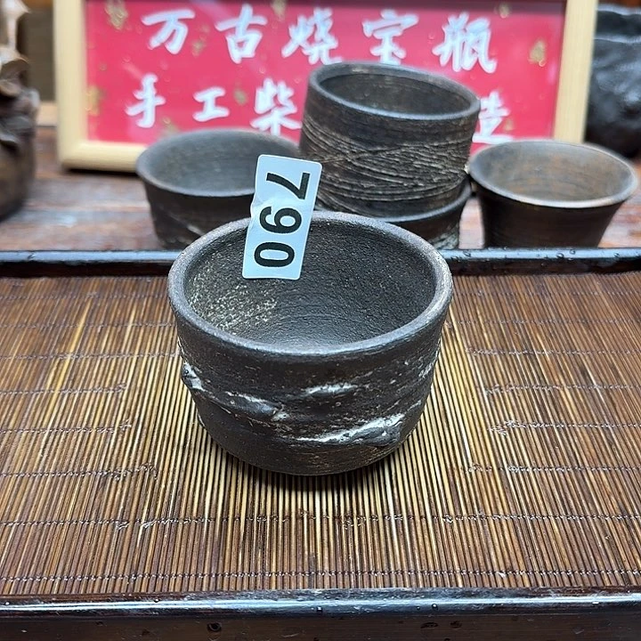 纯手工制作粗陶茶具