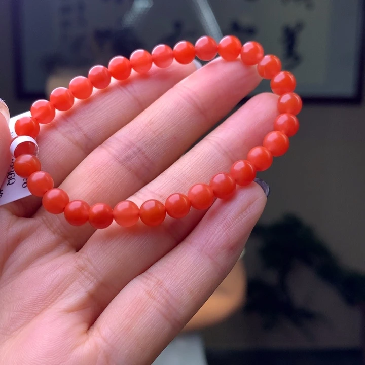 南红玛瑙未镶嵌南红玛瑙深水红卡6