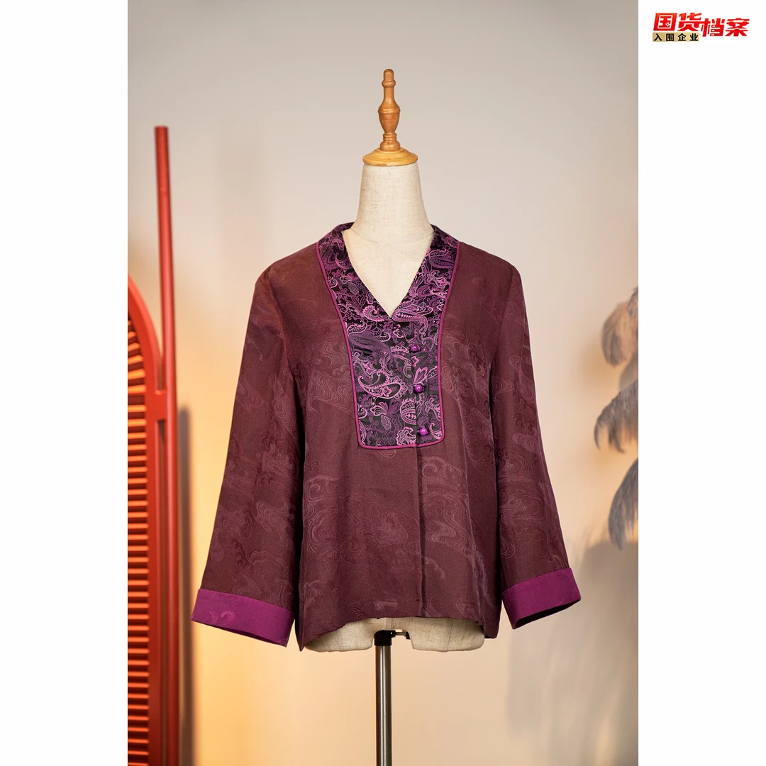 【万象有衣】雪浪纹-原创设计师款上衣外套7372