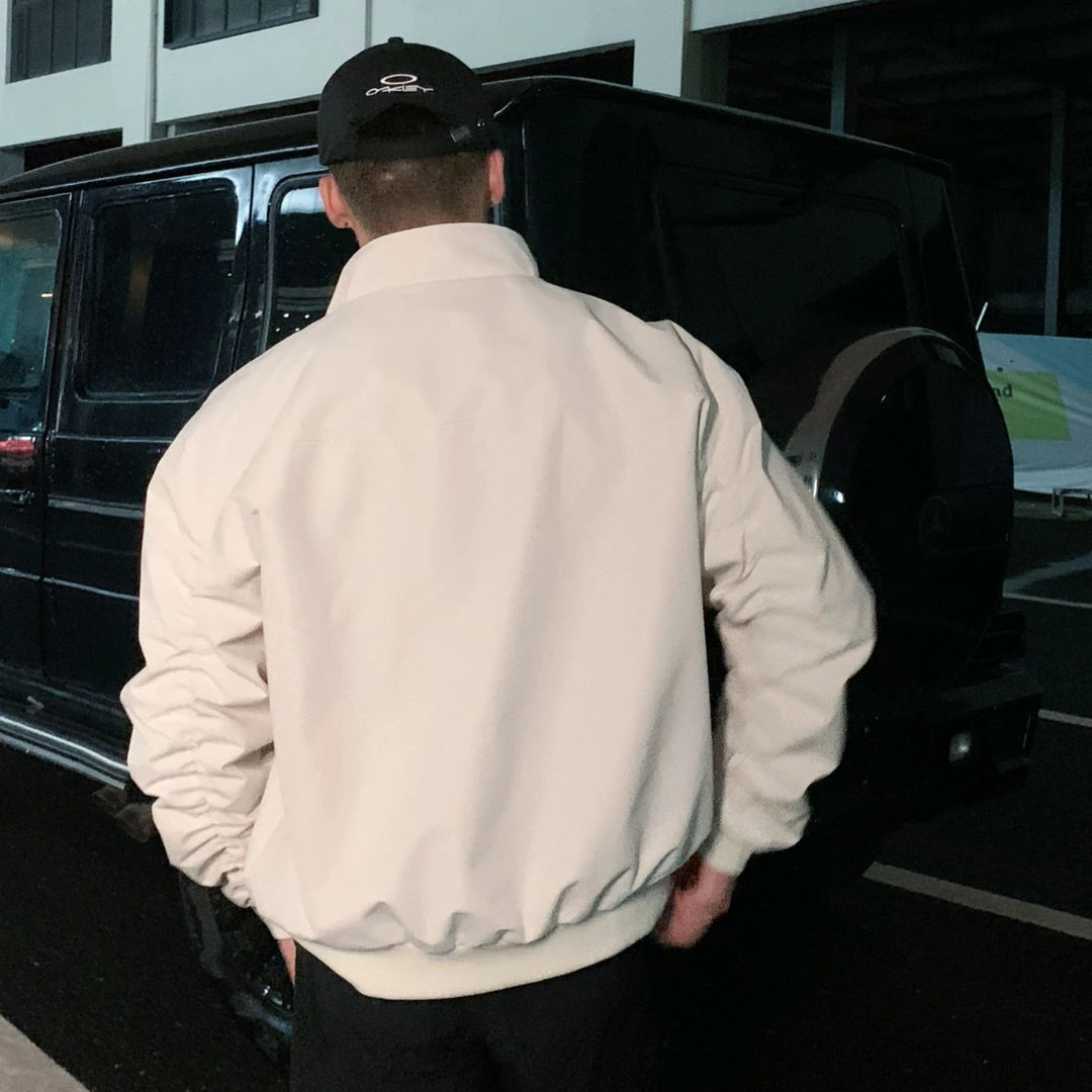 美式休闲三防飞行夹克男款秋冬高级痞帅立领工装外套机车棒球服潮