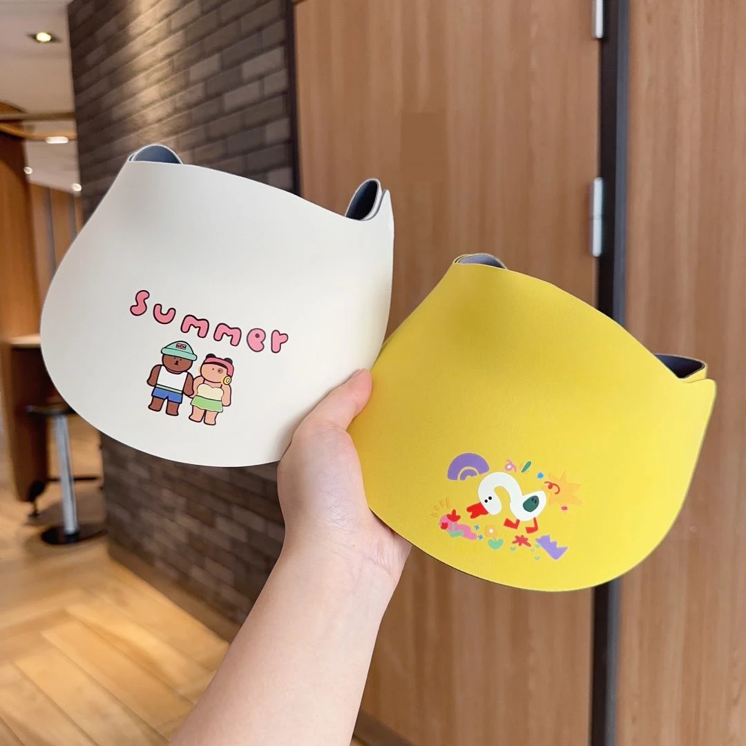 儿童防晒帽夏季防紫外线无痕空顶帽女童太阳帽男童遮阳帽宝宝帽子