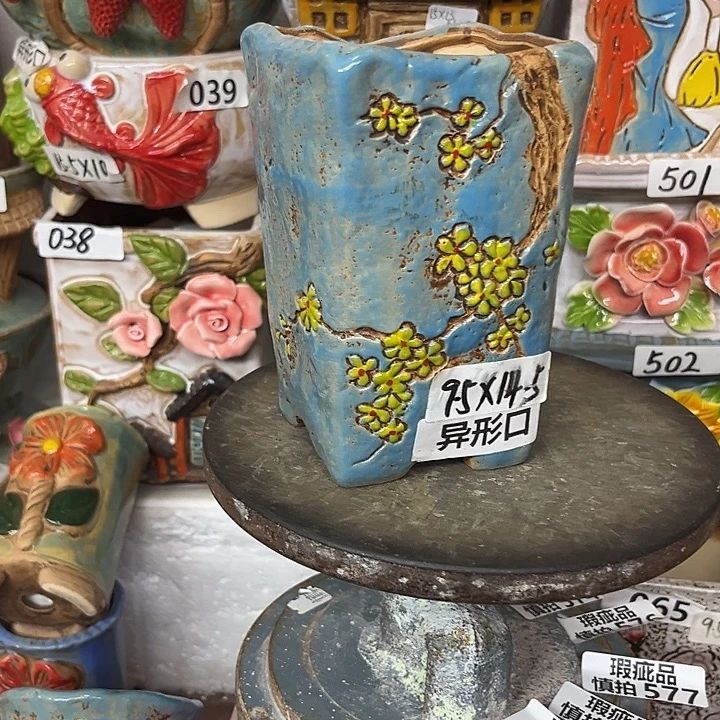 粗陶材质多肉花盆