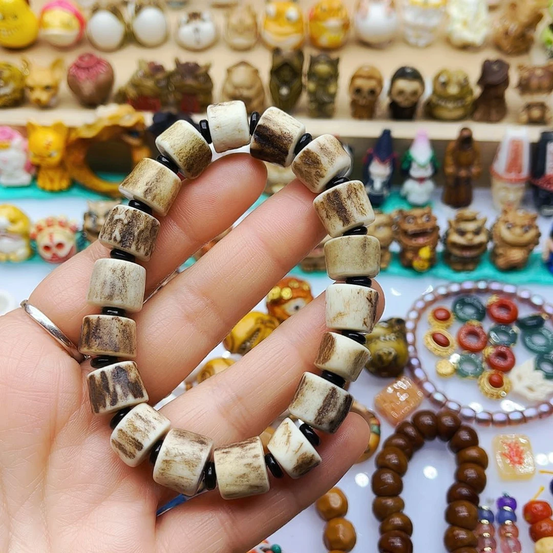 鹿骨手串/手链手工雕刻配饰