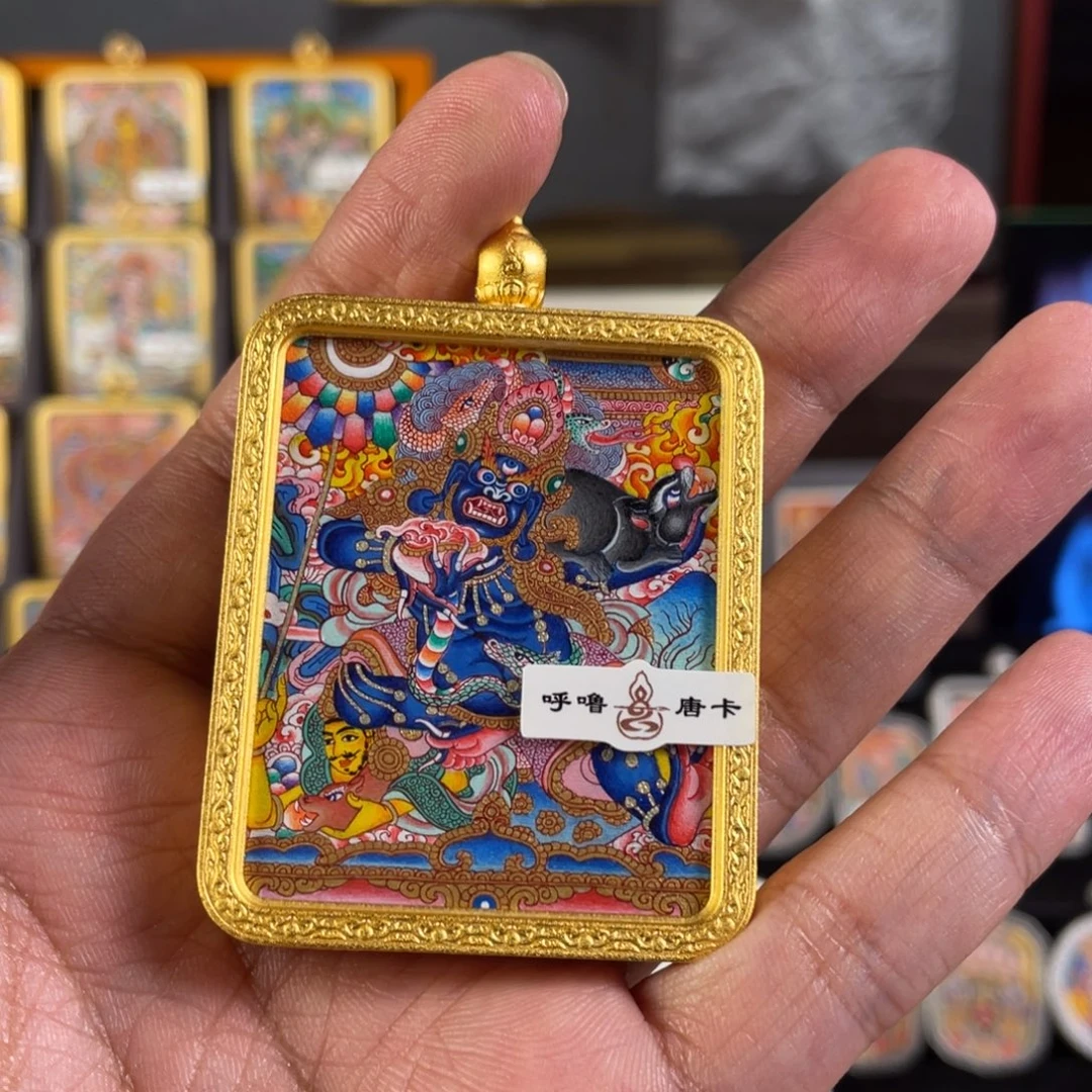 跑***吊坠亮亮唐卡……呼噜唐卡手绘