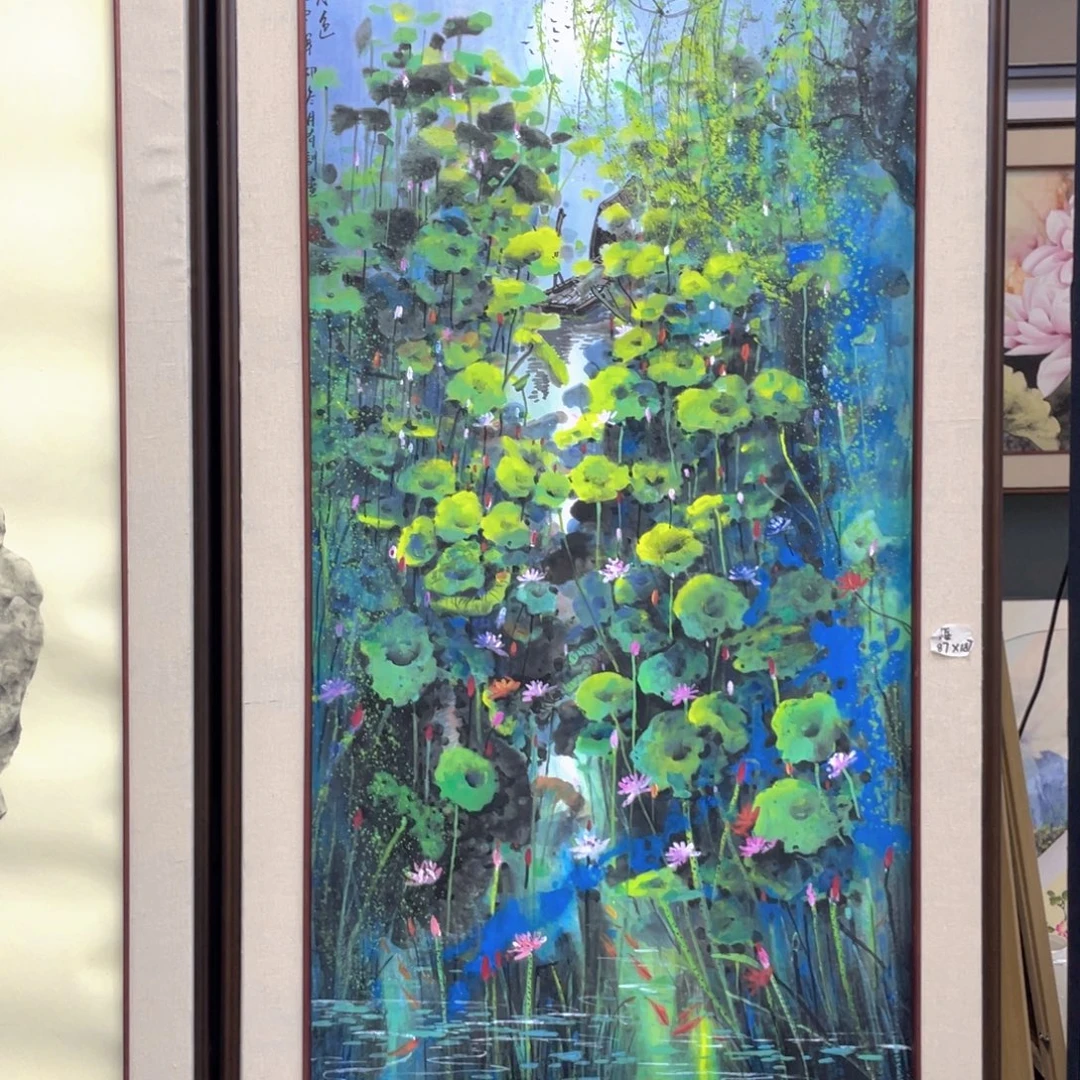 行***人国画手绘国画，原创山水