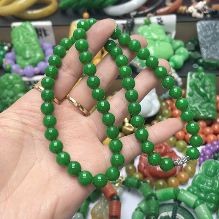 翡翠未镶嵌颈饰项链72