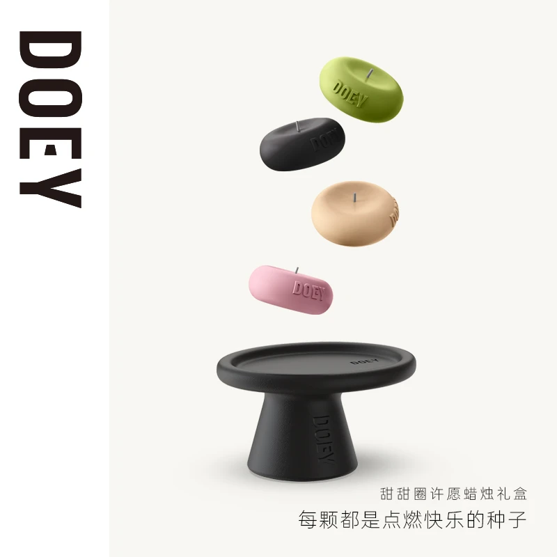DOEY【YOUNG系列】甜甜圈许愿蜡烛香氛香薰精油生日礼物