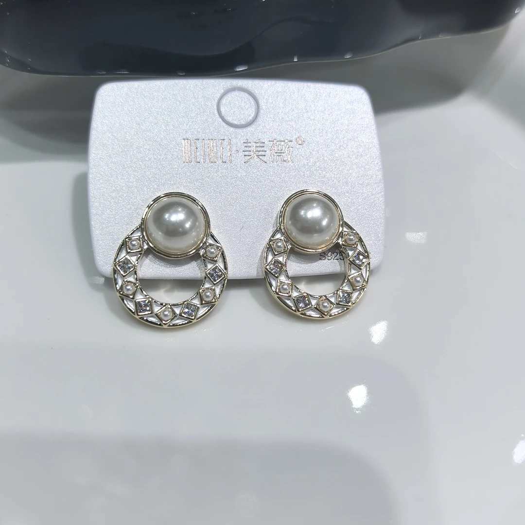 铜合金耳饰 66区 6617 轻奢新款时尚手工气质套装饰品