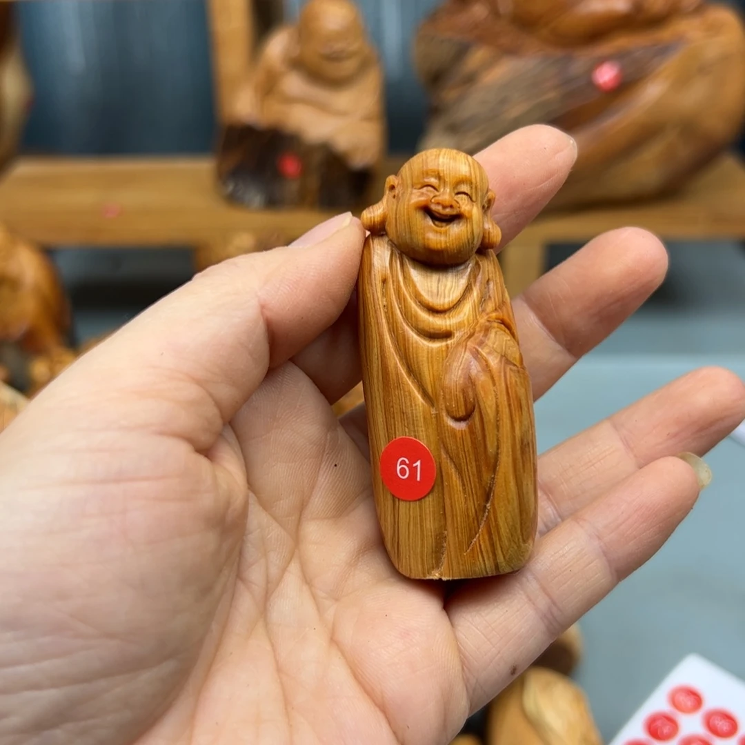 用***9木崖柏木摆件手把件