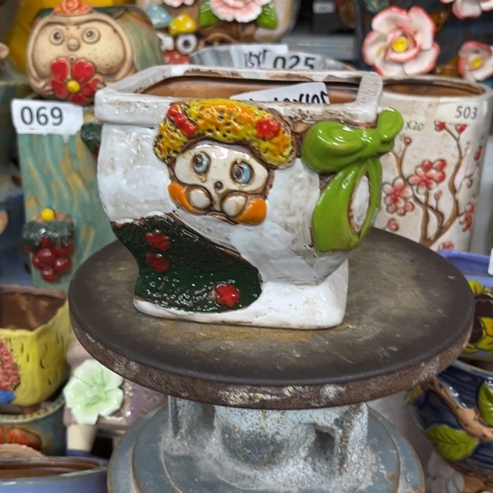 紫砂花盆粗陶材质多肉花盆