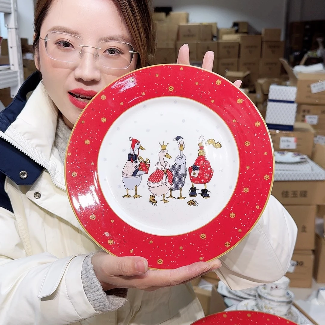 骨瓷骨瓷十英寸25cm大盘一只外贸骨瓷瑕疵品不忒不还