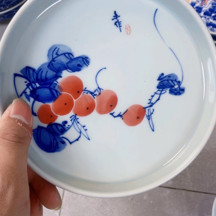 瓷片晓*居景德镇手作柿子壶承