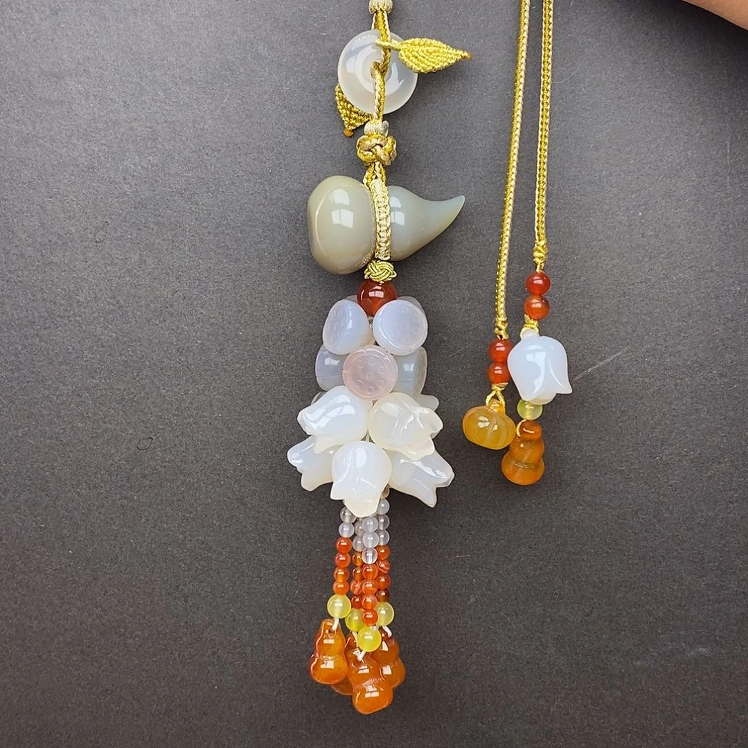 玛瑙/玉髓未镶嵌车挂