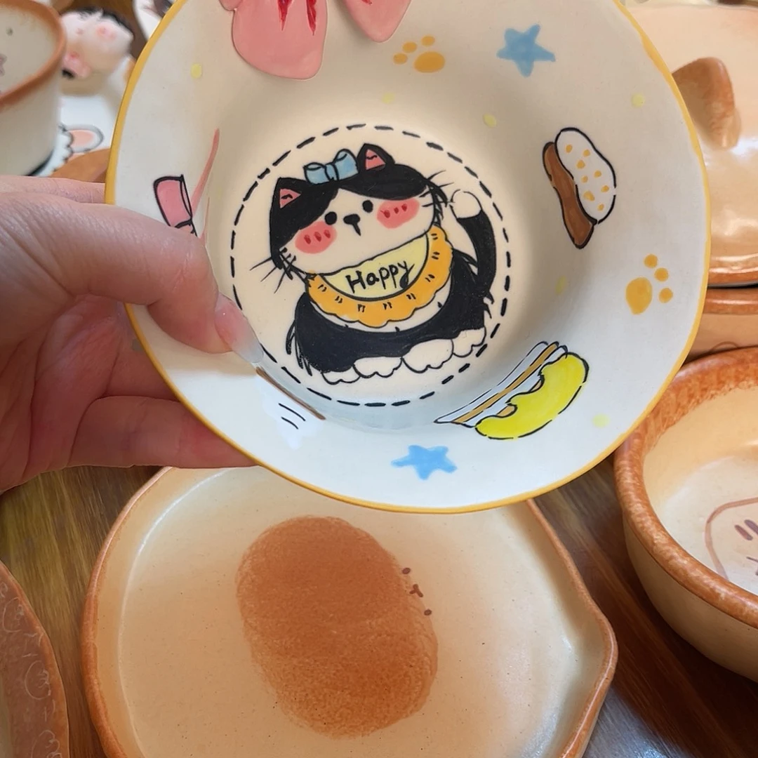 景德镇陶瓷可爱手绘杯