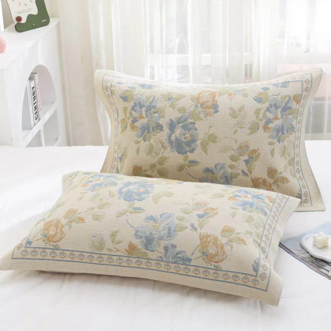 【素锦】52*78透气舒适柔软枕巾（一对装）