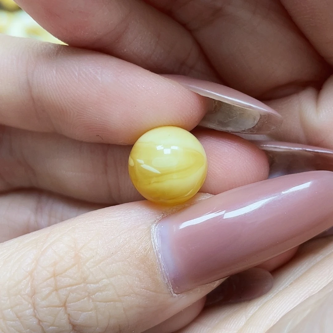 未镶嵌琥珀珠宝奇石此***销12mm