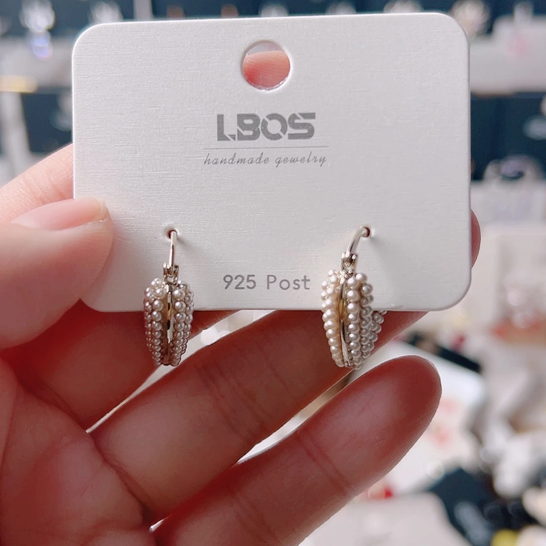 琉璃纯铜合金耳环的