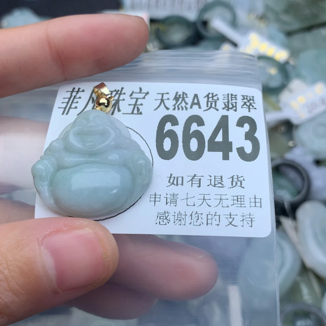 翡翠颈饰未镶嵌6643。
