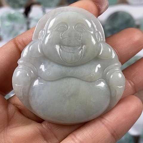 翡翠颈饰未镶嵌大佛福利