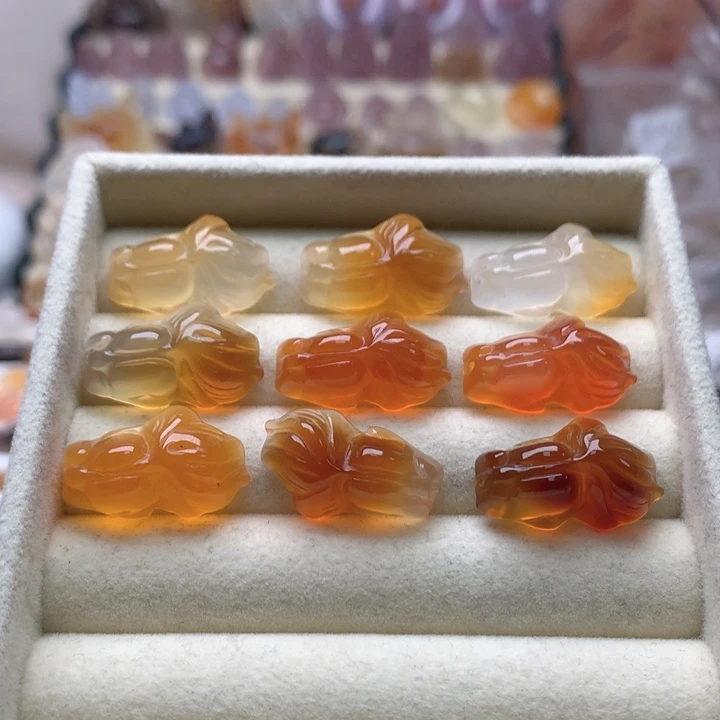 玛瑙/玉髓未镶嵌玛瑙金鱼