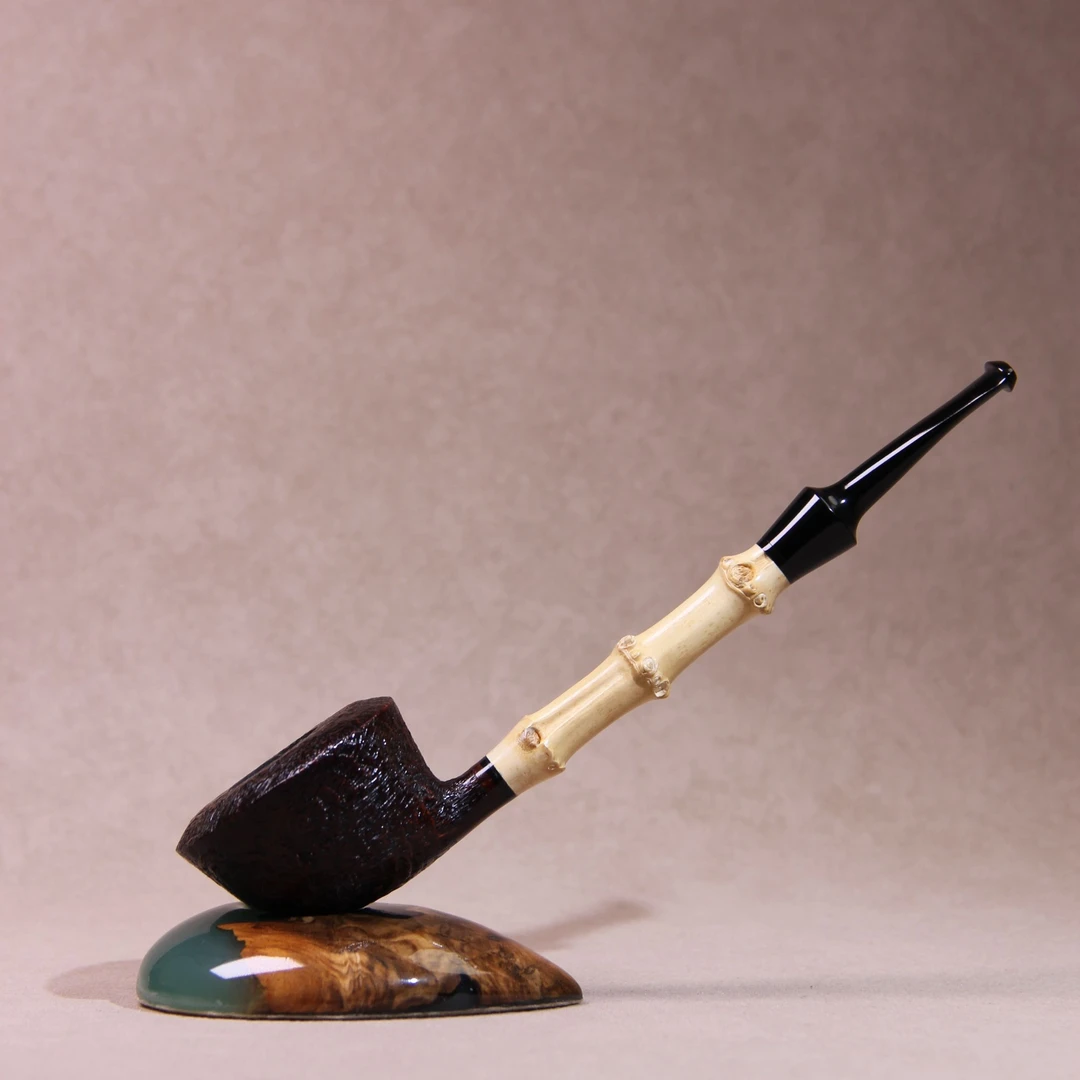 竹节平底锅超厚斗钵壁石楠木手工烟斗3mm烟道硫嘴（细节见直播间）