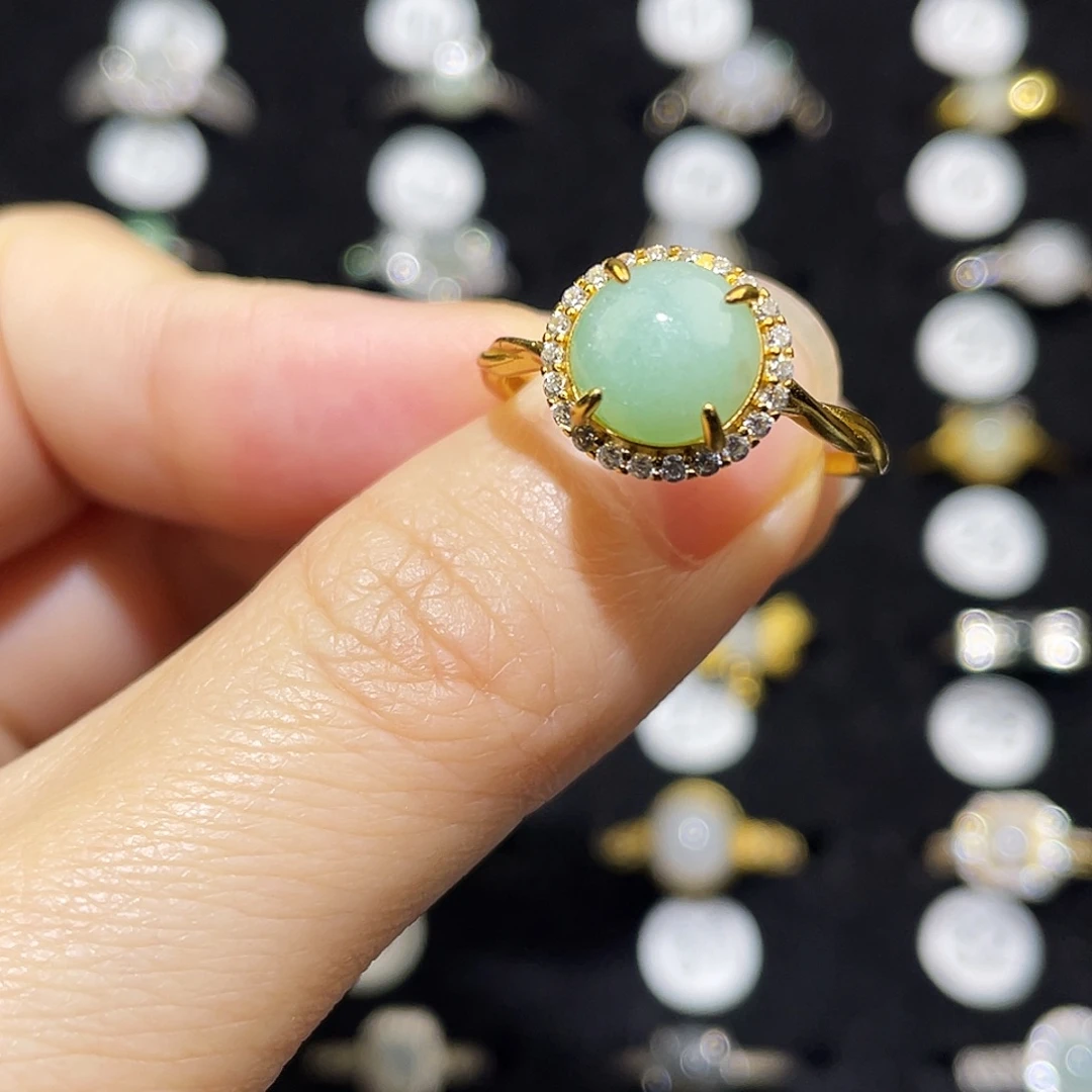 翡翠未镶嵌戒指戒指