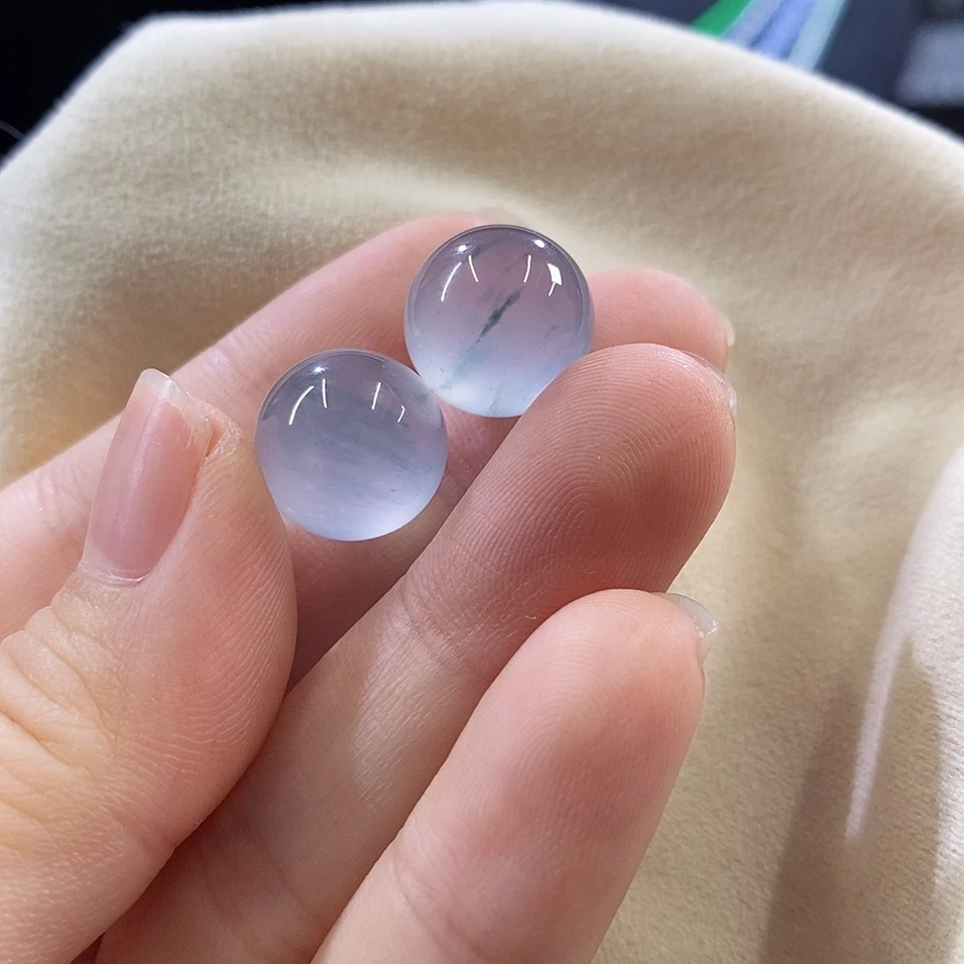 未镶嵌挂件翡翠飘花珠珠