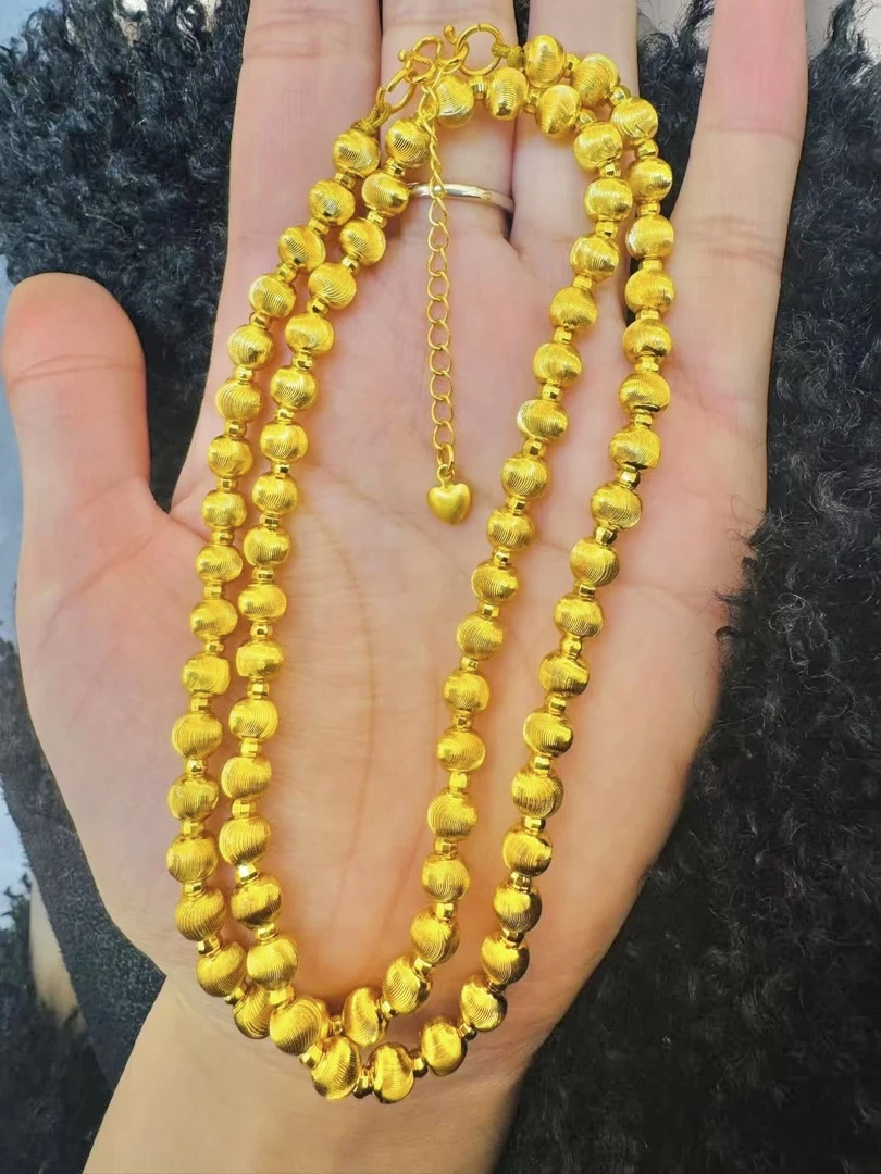 铜合金项链 司凤同款猫眼珠铜镀K金爆款2025长款新款项链金色饰品