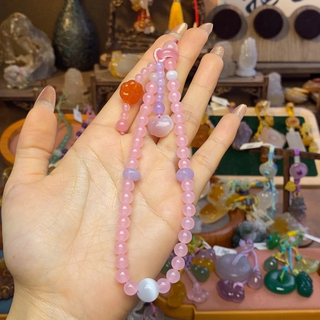 小***子玛瑙/玉髓未镶嵌车挂挂件