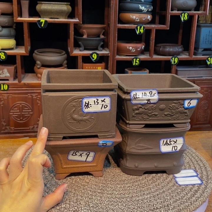 紫砂花盆紫砂花盆