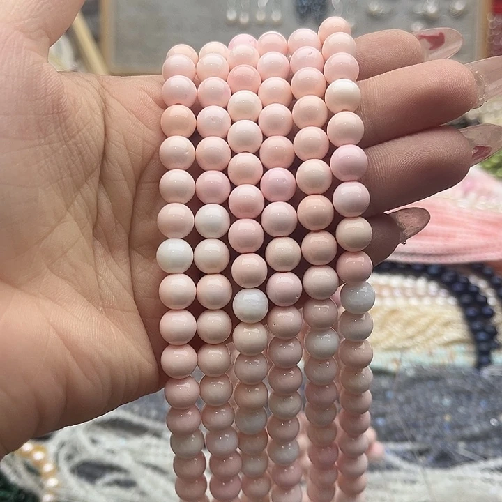 玛瑙/玉髓珠宝半成品未镶嵌一条8mm左右女王 贝